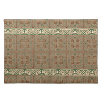 Green, Brown & Yellow Celtic Knots Placemat