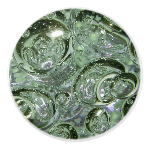 Green Bubble Glass Ceramic Knob