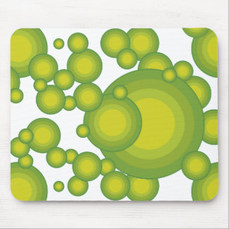 Green Bubbles Mouse Pad