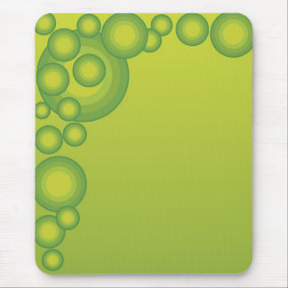 Green Bubbles Mouse Pad