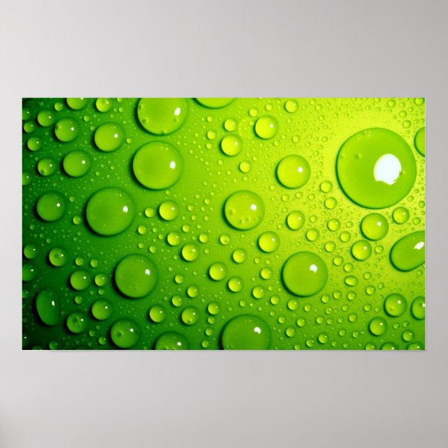 Green Bubbles Poster (Front)