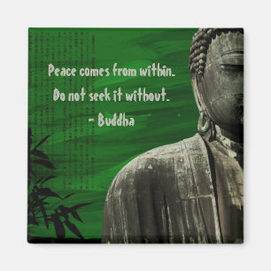 Green Buddha Magnet Customizable