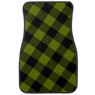 Green Buffalo Check Garden Car Floor Mat