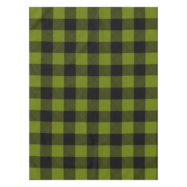 Green Buffalo Check Garden Tablecloth (Front)