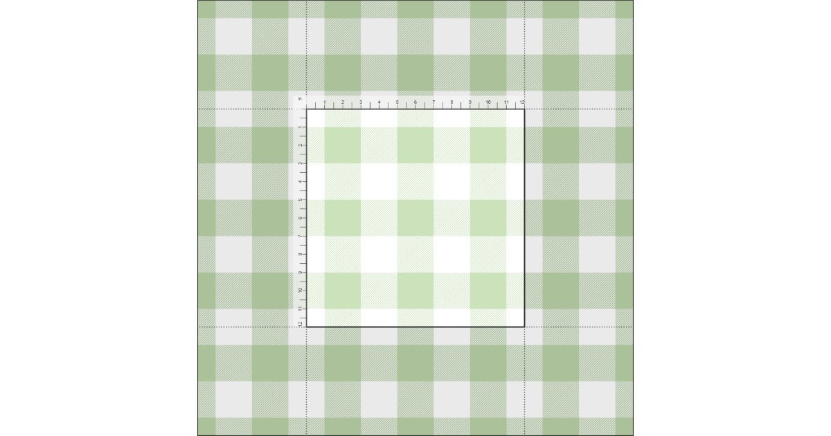 Green Buffalo Check Pattern Fabric | Zazzle