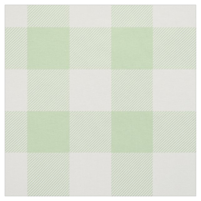 Green Buffalo Check Pattern Fabric (Swatch)