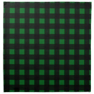 Green Buffalo Plaid Cloth Napkin
