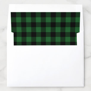 Green Buffalo Plaid Envelope Liner