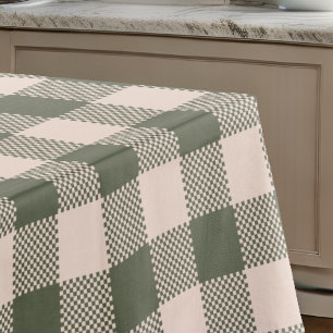 Green Buffalo Plaid Farmhouse Tablecloth