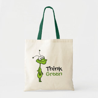 Green Bug Tote Bag