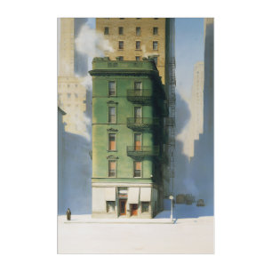 Green Building in New York Winter Acrylic Print