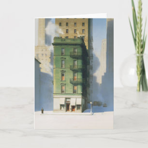Green Building in New York Winter Card