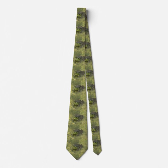 Green Bull Frog Neck Tie (Front)