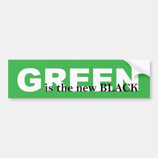 Green Bumper Sticker (Front)