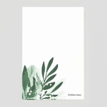 Green bunch design post-it notes