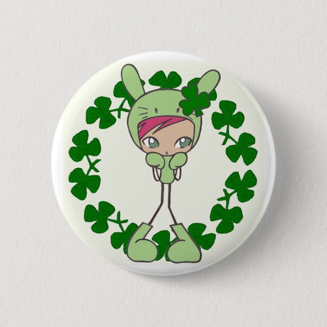 green bunny button (Front)