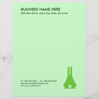 Green Bunny Letterhead