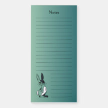 Green Bunny Magnetic Notepad