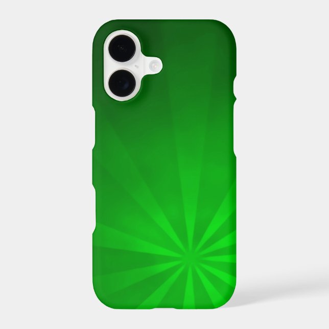Green Burst Iphone Case (Back)