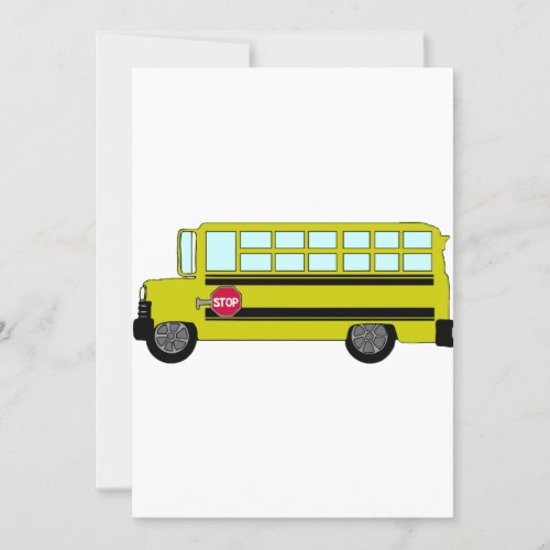 Green Bus Invitations