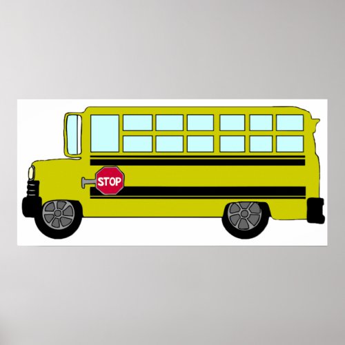 Green Bus Poster