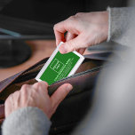 Green Business Brand on Business Card Case<br><div class="desc">Green business brand on customizable business card case. Customize it by uploading your business logo and typing the name, address, phone number, e-mail and website or social media page of your business. Customize it to advertise your business or to promote your brand name to customers or clients. Customizable office supply...</div>