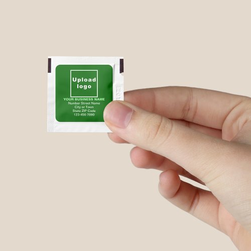 Green Business Brand on Hand Sanitizer Packet