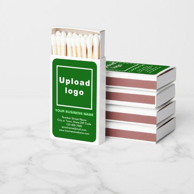 Green Business Brand on Matchboxes (Stacked)