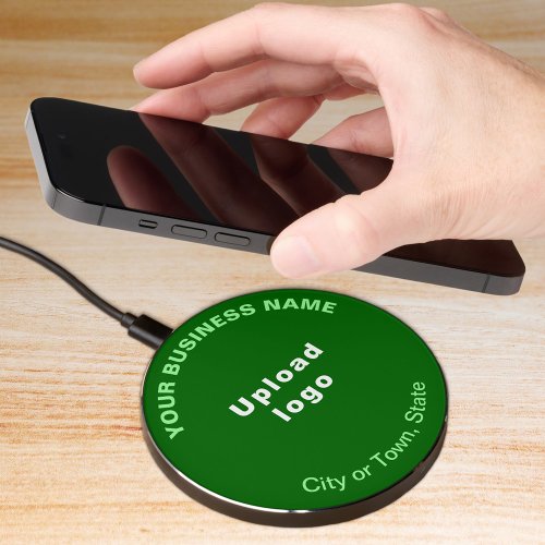 Green Business Brand on Wireless Charger