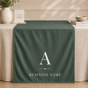 Green Business Branded Table Runner Banner Tapestry