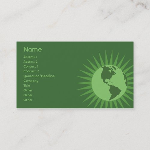 Green - Business Business Card Templates