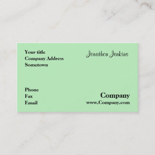 Green Business Card
