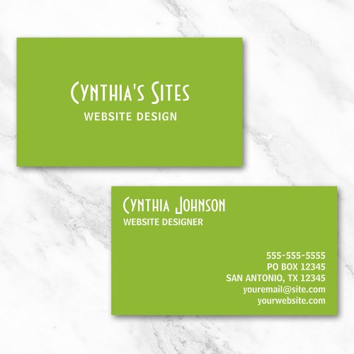 Green Business Card