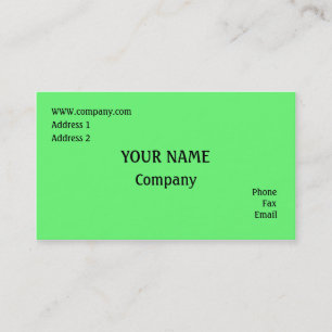 Green Business Card