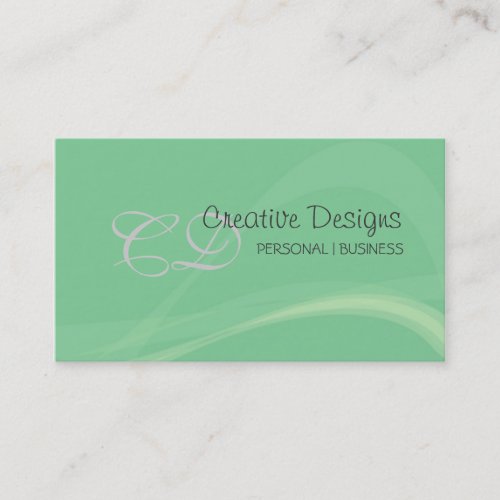 green business cards