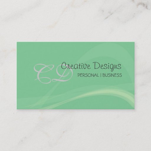 Customizable green business cards
