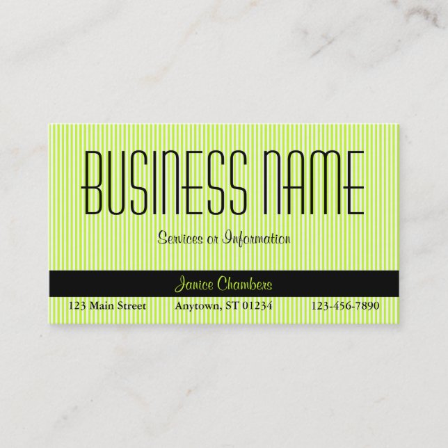 Green Business Card (Front)
