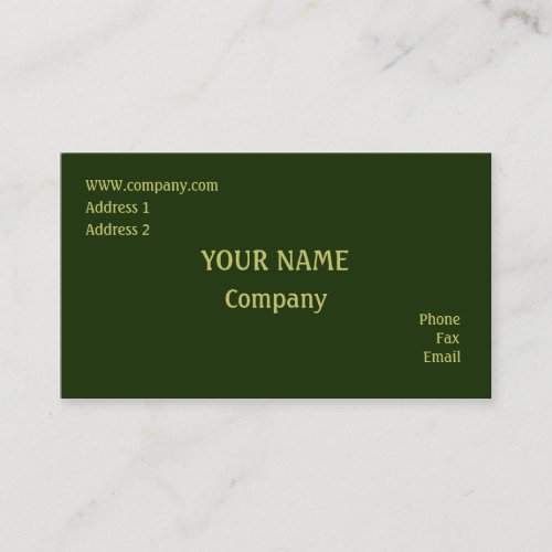 Green Business Cards