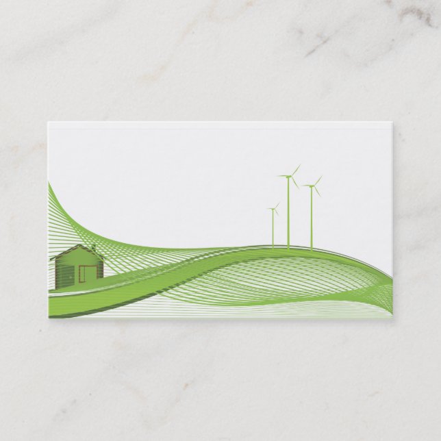 Green Business Card 3 (Front)
