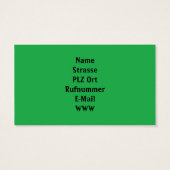 Green Business Cards (Back)