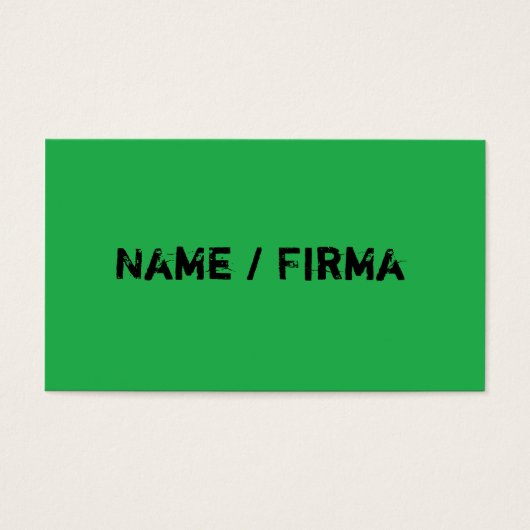 Green Business Cards (Front)