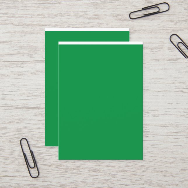 Green Business Cards | Modern Minimal Professional (Front/Back In Situ)