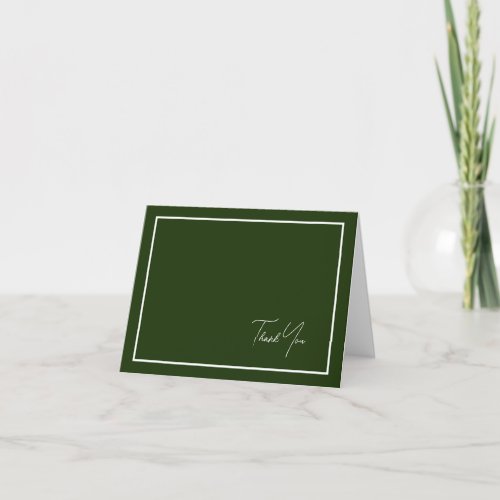 Green Business Customer Donor Thank You Card