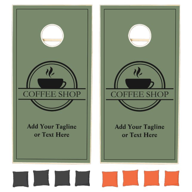 Green Business Logo Cornhole Set (Set)