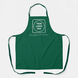 Green Business Logo Design for Promotional Apron
