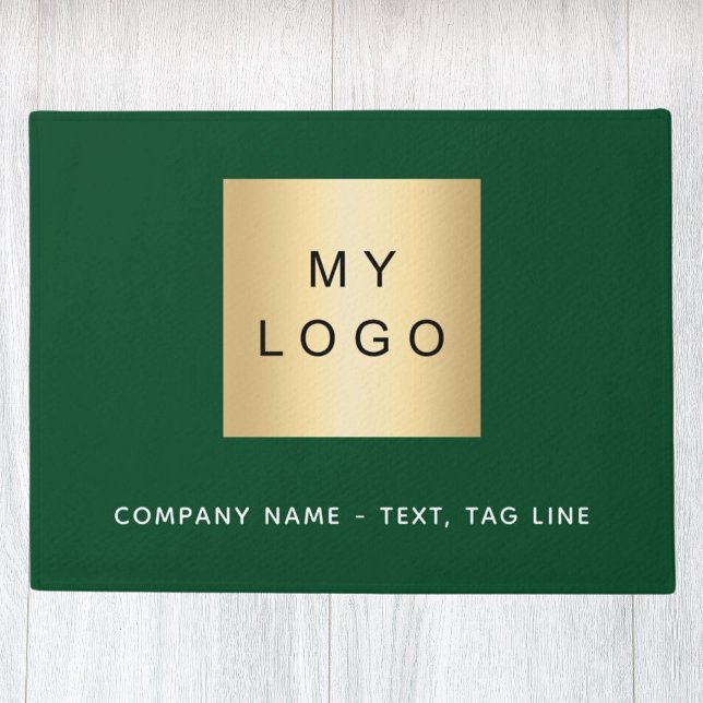 Green business logo doormat (Creator Uploaded)