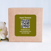 Green Business QR Code Custom Basic