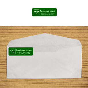 Green Business Return Address Label