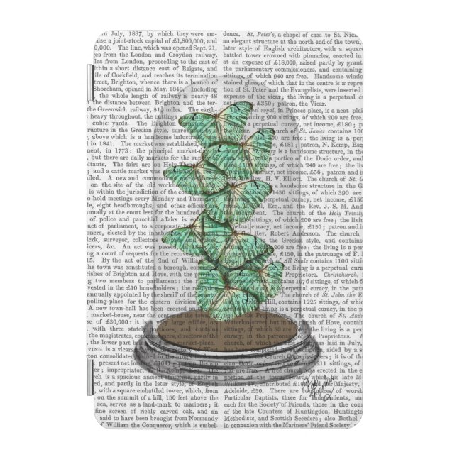 Green Butterflies in Bell Jar 2 iPad Mini Cover (Front)