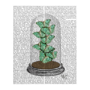 Green Butterflies in Bell Jar Acrylic Print